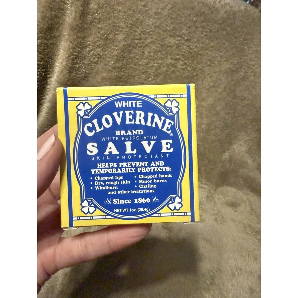 Cloverine Salve White Petrolatum Tin Box‎ Discontinued - 1 ounce NEW OLD STOCK